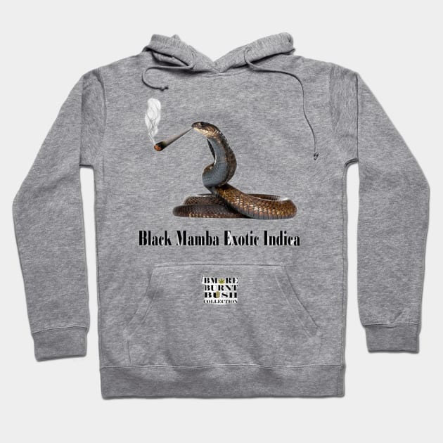 Black Mamba Exotic Indica Hoodie by ArTaylor